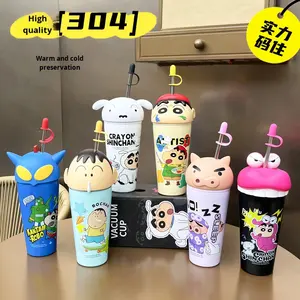 Krijt Shin-Chan Grote Capaciteit 304 Roestvrij Staal Geïsoleerd Water Hoge Verschijning Ijs Cup Voor Meisjes/Kinderen Reizen Gift Cup - Product Image 2