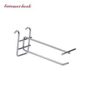 Nhiệm vụ nặng nề lưới dây lưới tường móc với giá tag chủ đôi dây gridwall móc cho các cửa hàng khác nhau hiển thị hàng hóa - Product Image 5