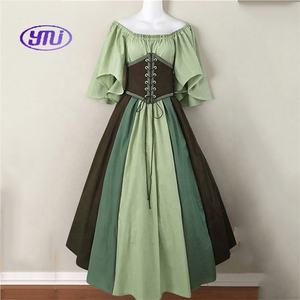 Costume médiéval Renaissance unisexe, kit de <span class=keywords><strong>cosplay</strong></span> de mariée vampire avec costumes et haut en polyester pour adultes - Product Image 4