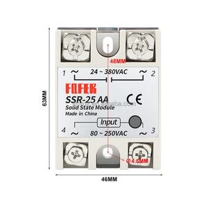 Módulo de Relé de Estado Sólido Monofásico SSR-10AA/25/40AA-H 24-380VAC/90-480VAC, Control de CA - Product Image 5