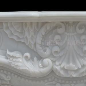 Louis Decoratie Gesneden Bloem Open Haard <span class=keywords><strong>Mantel</strong></span> Surround Granieten Open Haard