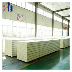 SH Foam Aluminum Roof Panels Building Plan Steel Structure Insulated Exterior Panel 150mm Pu Sandwich panels