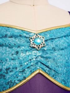 Traje de Danza del Vientre para Niñas de 6 a 16 Años, Estilo Princesa Árabe, Mono con Superposición, para Cosplay, Actuaciones, Fiestas, Competencias de Danza Latina y de Salón - Product Image 4