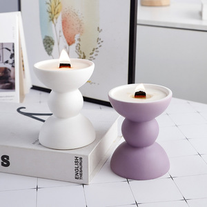 Custom Ceramic Candle <b>Jar</b> <b>Lid</b> Candle Packaging for Home Fragrance and Aromatherapy - Product Image 3