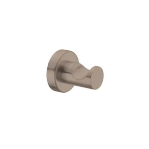 Modern classic color Brushed Bronze bathroom accessories with wall-mounted all-copper single-rod towel rack