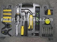 Ensemble d'outils à main multifonctionnels pour la maison, 145 pièces, avec étui rigide et acier au carbone, modèle 52122