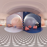 Meilleures ventes : aire de jeux intérieure interactive pour enfants, labyrinthe souple, fosse à balles, parcours d'obstacles, installation complète de jeux de loisirs