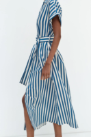 Fabrication sur mesure, robe longue décontractée pour femmes, style vintage français de haute qualité, manches courtes, boutonnée sur le devant, pour les vacances d'été