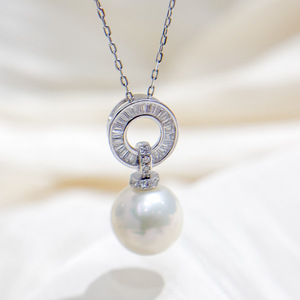 31447 Accesorios de Perlas DIY, Colgante de Plata S925, Soporte Vacío para Cuentas Redondas de 4mm, Collar para Mujer, Fornituras de Joyería, Tipo Espaciadores - Product Image 2