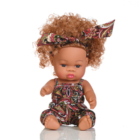 Muñeca de Piel Negra de Silicona de Cuerpo Completo Reborn, Muñeca de Simulación Negra de Gran Venta, Muñecas de Vinilo de Simulación de Bebé de 35 cm