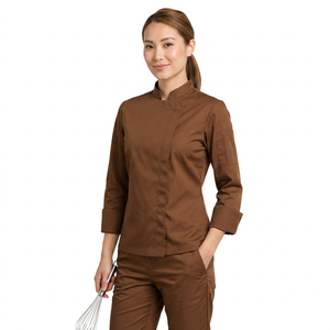 Uniformes de Cocina 100% Algodón, Manga Larga, Transpirables, para Personal de Restaurante y Hotel, Fabricante OEM, Suministro al por Mayor - Product Image 1