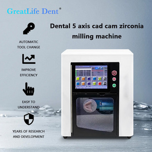 Greatlife Dent Machine de fraisage dentaire CNC 5 axes à usinage à sec de haute précision pour blocs de zircone et de métal, Système CAD/CAM, <span class=keywords><strong>Prix</strong></span> usine - Product Image 1