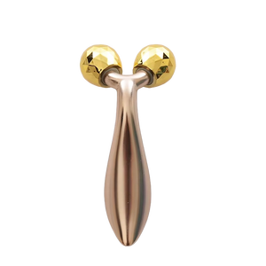 Rodillo dorado para esculpir la cara para masaje de cuello, herramienta Facial de acero inoxidable para adelgazar el cuerpo, cuidado antiarrugas, mejora de la belleza - Product Image 6