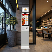 Kiosque de commande automatique 32 pouces avec écran tactile, terminal de point de vente LED, SDK, lecteur de code QR, lecteur de codes-barres, imprimante, solutions de paiement, reconnaissance faciale