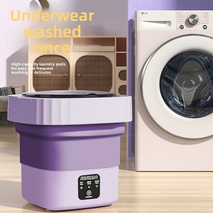 Mini-<span class=keywords><strong>lave</strong></span>-<span class=keywords><strong>linge</strong></span> portable mécanique à chargement par le haut pour dortoirs, logements locatifs et usage domestique (sous-vêtements, chaussettes) - Product Image 1