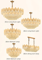 Lustre LED moderne de luxe à hauteur réglable, luminaire suspendu doré pour salon, salle à manger, restaurant, escalier