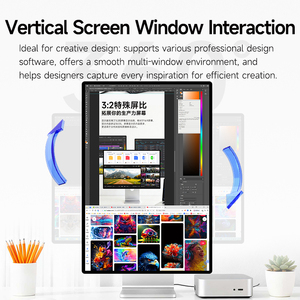 Màn hình máy tính để bàn Kuycon P20 toàn thân hợp kim nhôm 4500*3000 60 Hz bán buôn 28.2 inch kèm giá đỡ - Product Image 6