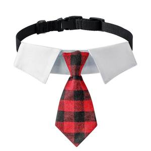 Tanpopo Plaid Bowknot Large Bib Pet <b>Dog</b> Triangle <b>Scarf</b> Collar - Product Image 4
