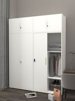 Haute qualité longue durée 3 portes coulissantes armoire imprimée en métal énorme espace casier de rangement armoire armoire en acier pour la maison