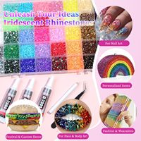 Offre Spéciale Kit de Strass en Résine AB de 3mm à 30/42/48 Grilles pour Vêtements, Nail Art, Décoration de Téléphones Portables et Projets DIY