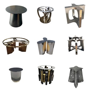 Base per Tavolo da Pranzo in Marmo Casual, Moderna e Lussuosa, in Acciaio Inossidabile, Antiruggine e Stabile - Product Image 4