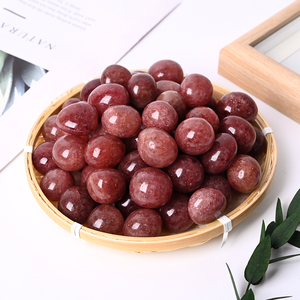 หินควอตซ์สตรอเบอร์รี่ขัดเงาคุณภาพสูงขายส่ง สำหรับตกแต่ง - Product Image 2