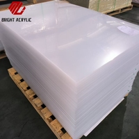 Lembaran PMMA Akrilik Berkualitas Tinggi 3mm 1.22x2.44m Tahan UV Ramah Lingkungan untuk Pemotongan Tanda Peringatan Energi Baru
