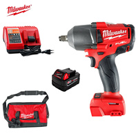 Clé à chocs sans fil Milwaukee M18 FUEL 1/2 pouce 1000 Nm à couple élevé, kit avec batterie 5,0 Ah, chargeur, sac à outils, moteur sans balais, OEM, vente en gros