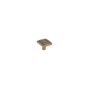 Modern Yellow Bronze Zinc Alloy <strong>Square</strong> Cabinet <strong>Knob</strong> Easy Installation OEM Factory High Quality Dresser Kitchen <strong>Drawer</strong> Bedroom - Product Image 1