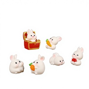 Adorables Lapins Gras en Résine pour le Jardin – Nouveauté du Nouvel An – 15 Styles d'Accessoires pour Micro-Paysages - Product Image 1