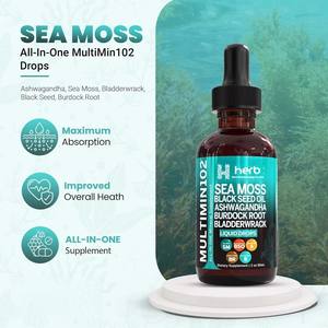 Gotas de Musgo Marino Irlandés Orgánico OEM/ODM, 2 ml por Porción, 60 ml/botella, para la Salud Inmunológica y Articular de Adultos y el Crecimiento del Cabello - Product Image 3