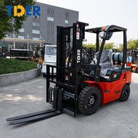 TDER Chine Chariot élévateur GPL Propane Chariots élévateurs à fourche 2.5 3t 5 tonnes Essence Gaz GPL Prix de vente