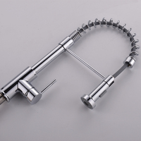 360 Degrés Rotation Chrome Pull Down Cuisine Robinet Pont Monté Mélangeur pour Hôtel Salle De Bains Hôpital Utilisation
