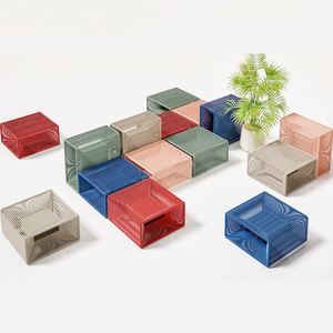 Уличный высококачественный садовый комплект мебели из ротанга: квадратный секционный диван и кресла для виллы, плетеный набор для патио - Product Image 6
