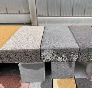 Baldosas Permeables de Hormigón Antideslizantes y Absorbentes de Agua para Ahorro de Energía, Baldosas de Granito Cerámico, <span class=keywords><strong>Ladrillos</strong></span> Permeables - Product Image 1