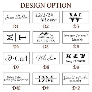 Personalized Wedding Favors Keychain, Custom Engraved Groomsmen Gifts, Leather & Steel <b>Keyring</b> for Wedding Party - Product Image 6