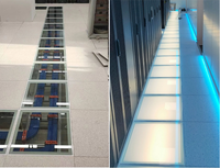 Lingding 600x600mm Antistatische Verstärkte Transparente Glas-Doppelbodenplatten Modell LD600 2-Jahres-Garantie Modernes Design für