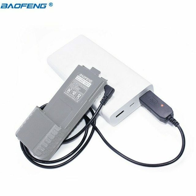 BL-5L 3800mAh Battery 2.5mm USB Charger Cable For BaoFeng UV-5R UV-S9 plus Radio