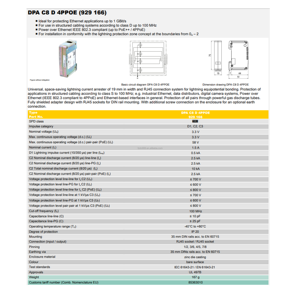 Thương hiệu mới 929126 DPA M CLD <span class=keywords><strong>rj45b</strong></span> 48 thiết bị bảo vệ tăng sét sét sét bảo vệ cho dừng Điện áp biến động - Product Image 4