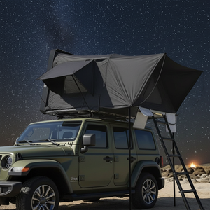 Tente de toit pour <span class=keywords><strong>voiture</strong></span> en ABS à coque rigide avec <span class=keywords><strong>tissu</strong></span> Oxford, pour camping extérieur quatre saisons, ouverture rapide automatique avec échelle - Product Image 5