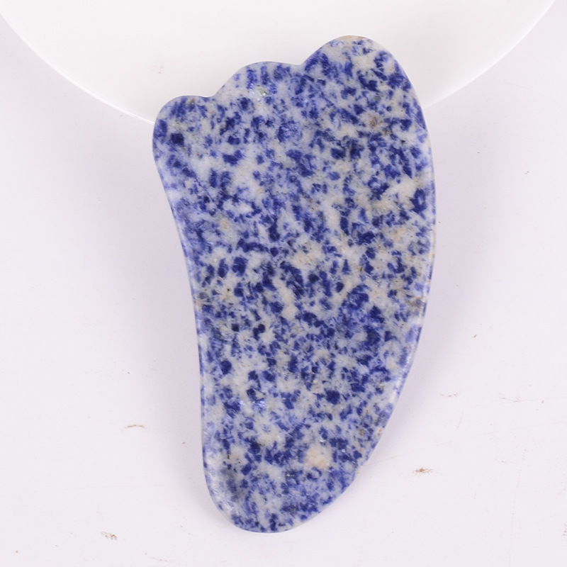 Piastra raschiante in corno di pietra a punto blu