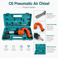 Marteau pneumatique C6, burineur à air portatif, outil de débavurage pour fonderie métallurgique, démolition et construction, service OEM