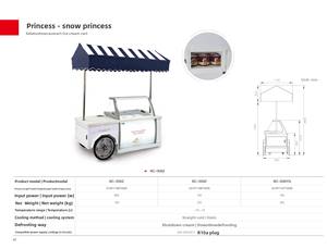 Carrello per gelateria commerciale/furgone-Freezer Mobile con sistema di raffreddamento, in acciaio inox, per venditore ambulante, Catering per eventi - Product Image 3