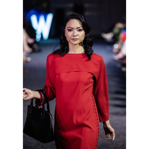 Abito Midi Marta Rosso - Product Image 2