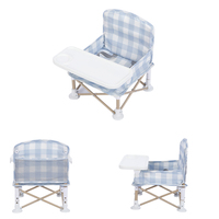 Chaises d'alimentation pour tout-petits OEM ASTM pour les voyages en plein air Chaise de camping pliable de luxe pour enfants avec table