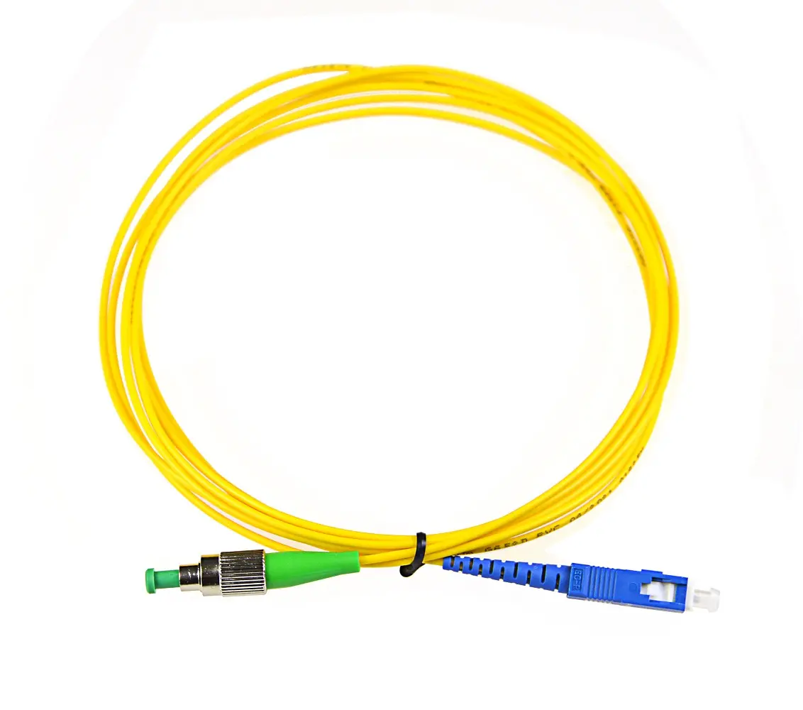 Top quality FC/APC-SC/UPC single mode simplex 2.0m 3.0m fiber optic patch cord Fiber Optic Jumper