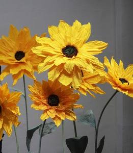 Girasoli Giganti in Carta Fatti a Mano di Alta Qualità a <span class=keywords><strong>Prezzo</strong></span> di Fabbrica Personalizzati per Decorazioni di Matrimoni Negozi Casa Palcoscenico - Product Image 4