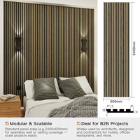 Fournisseurs Noir Mgo Acoustic Mdf Panneaux muraux à lamelles pour studio Durable et élégant avec solution de design graphique