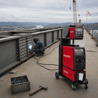 Machine à souder MIG à onduleur IGBT, soudeuse MIG synergique à impulsions 500A, portable à gaz