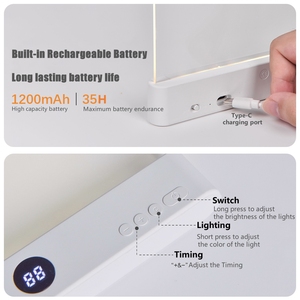 ไฟอ่านหนังสือป้องกันแสงสีฟ้า LED รุ่นใหม่ พร้อมฟังก์ชั่นไฟกลางคืน แบตเตอรี่ 1200mAh ชาร์จแบบ Type-C - Product Image 6